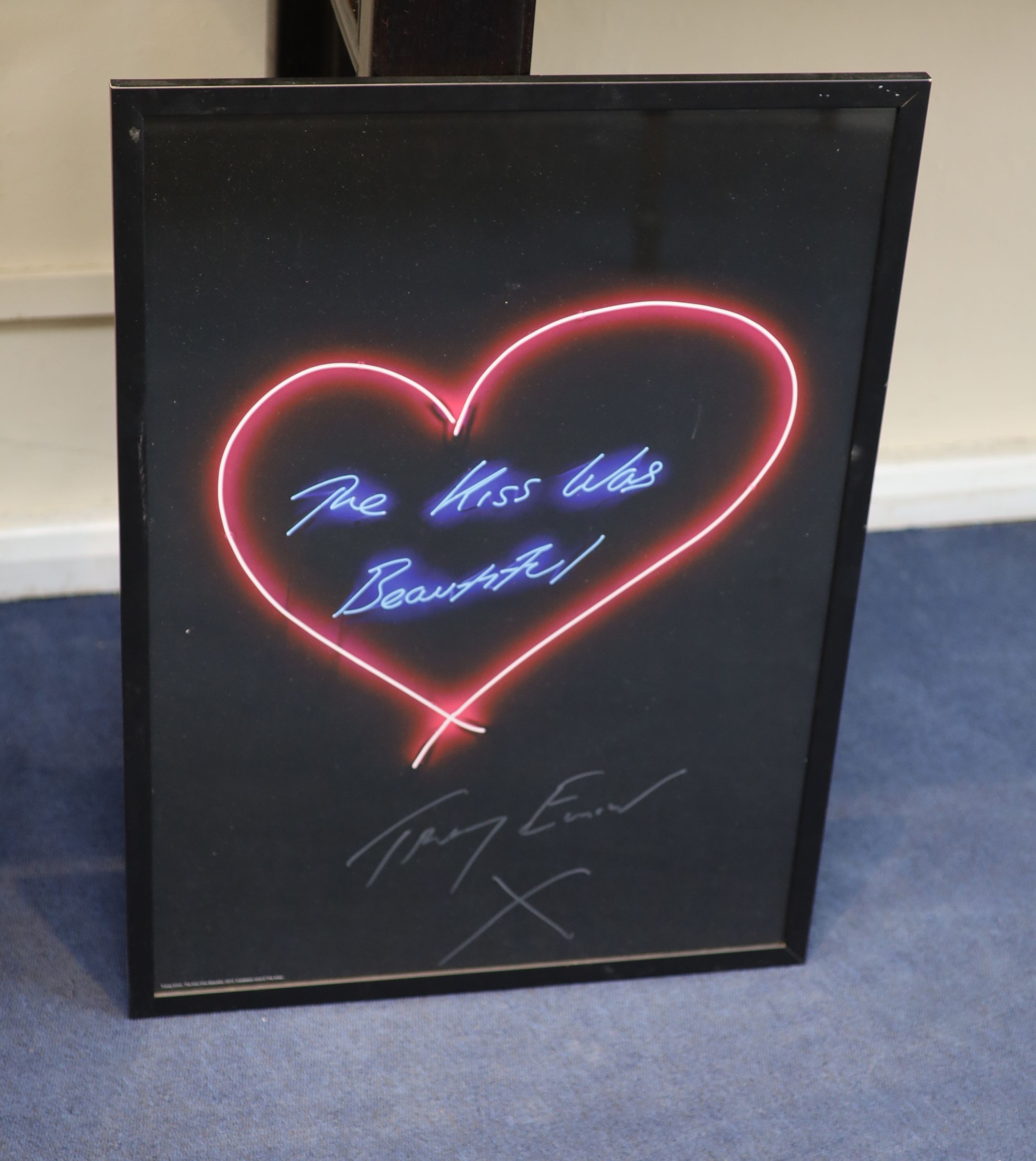 Tracey Emin (1963-), The Kiss Was Beautiful, 2013, Colour print, 69 x 49cm.